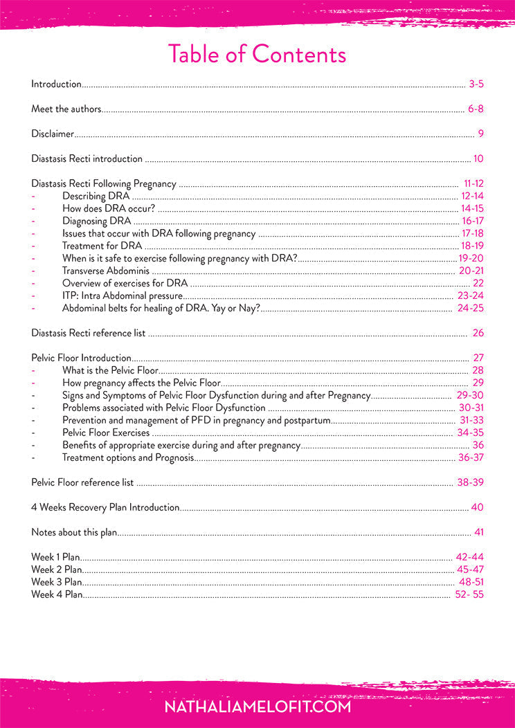 Core and Pelvic Floor Strength Plan