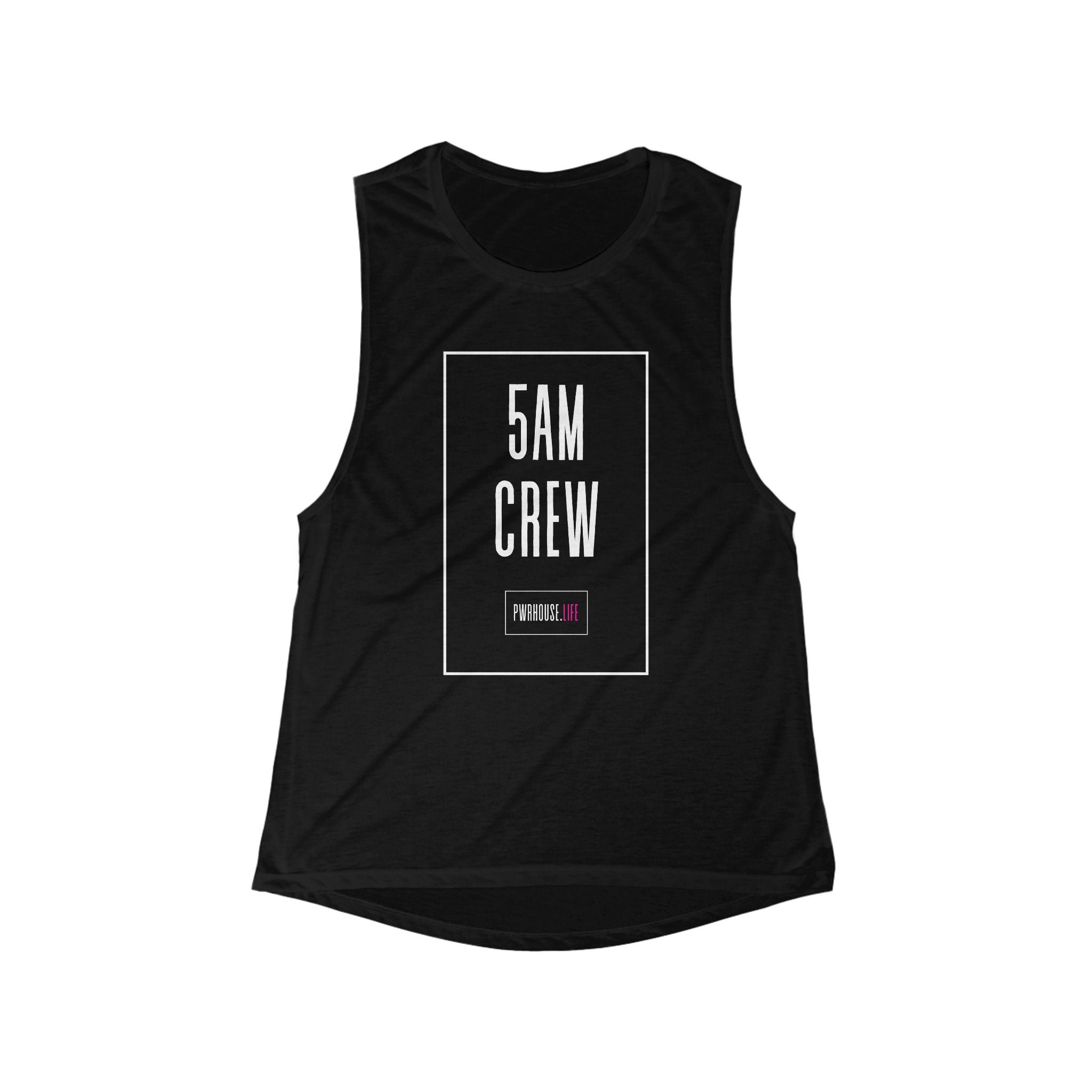 5AM Crew Women’s Flowy Muscle Tank - Motivational Workout Top